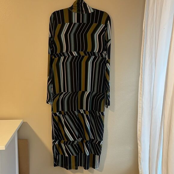 NWT Eloquii Mesh Turtleneck Midi Dress size 20 Plus Size Bodycon - Picture 10 of 13